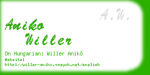 aniko willer business card